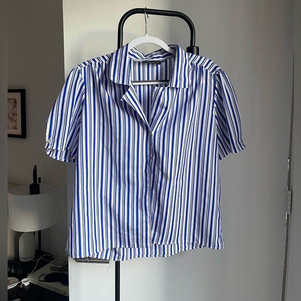 Oversized striped shirt